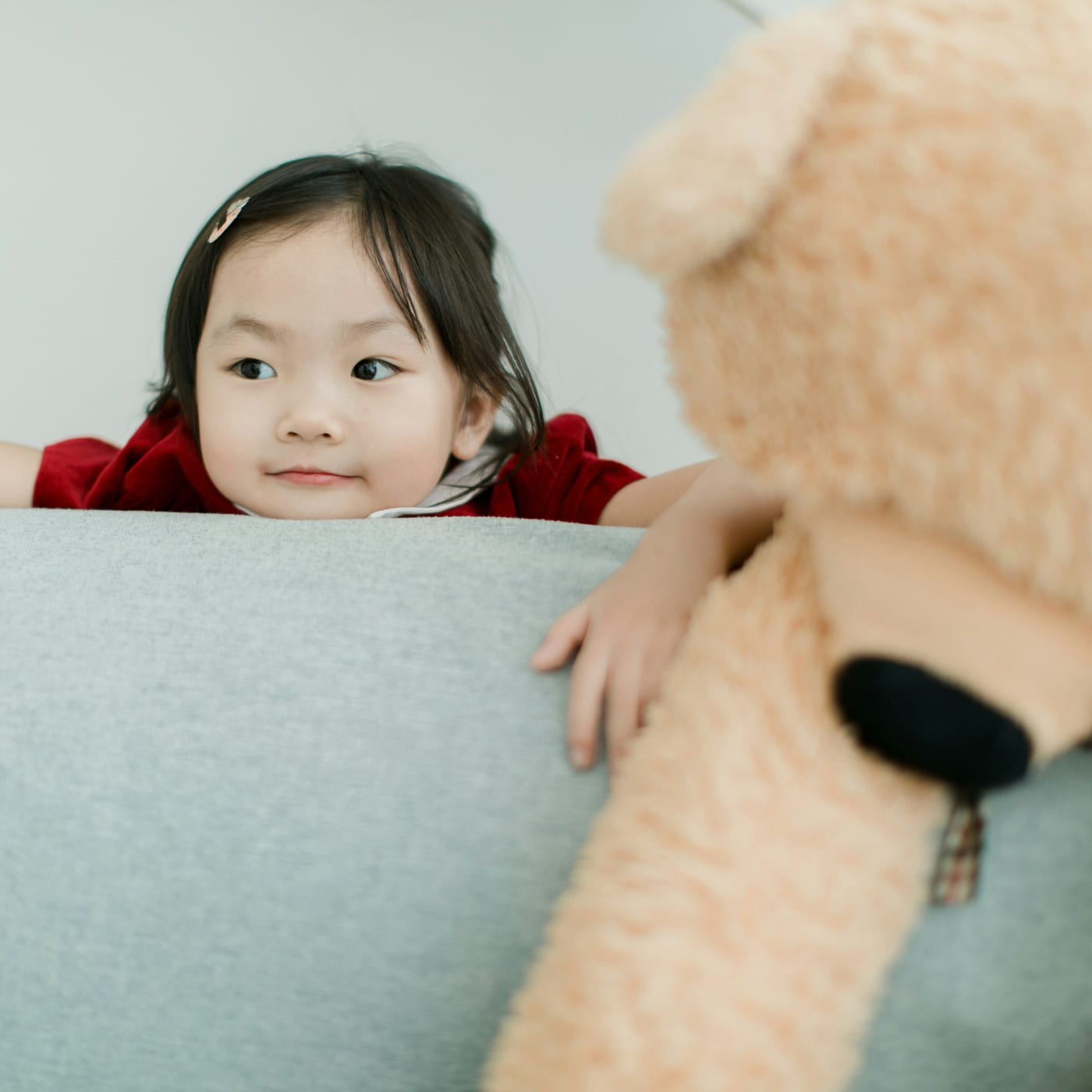 A child during DIR/Floortime therapy in Los Angeles.
