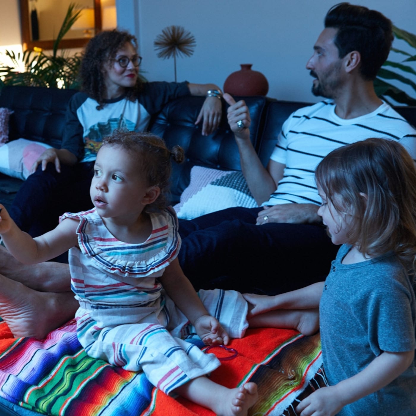 A family after they recently repaired from a fight. They learned strategies at therapy in California.