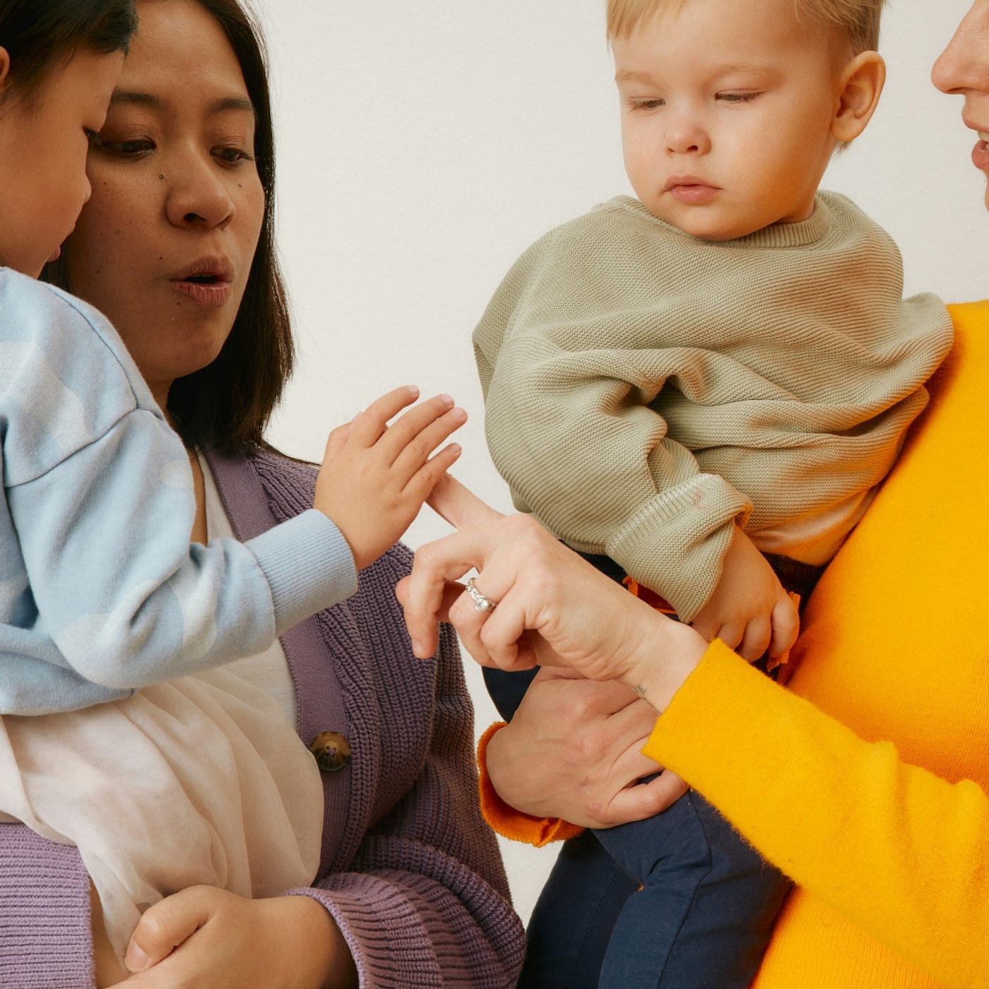 Parents practice co-regulation techniques that they learned at Child Therapy Center LA.